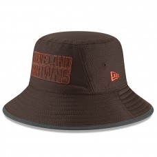 Men's Cleveland Browns New Era Brown 2018 Training Camp Primary Bucket Hat 3061022